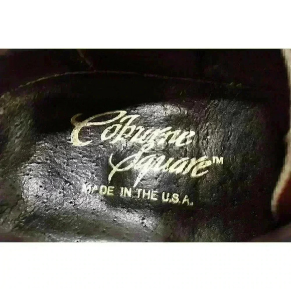 Vintage Coburne Square Style Men's Brown Shoes - Picture 9 of 12